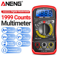 ANENG AN8204 Multimeter 1999 Counts Digital High Precision AC/DC Voltage DC Current hFE Triode Buzzer Multifunctional Test Tools