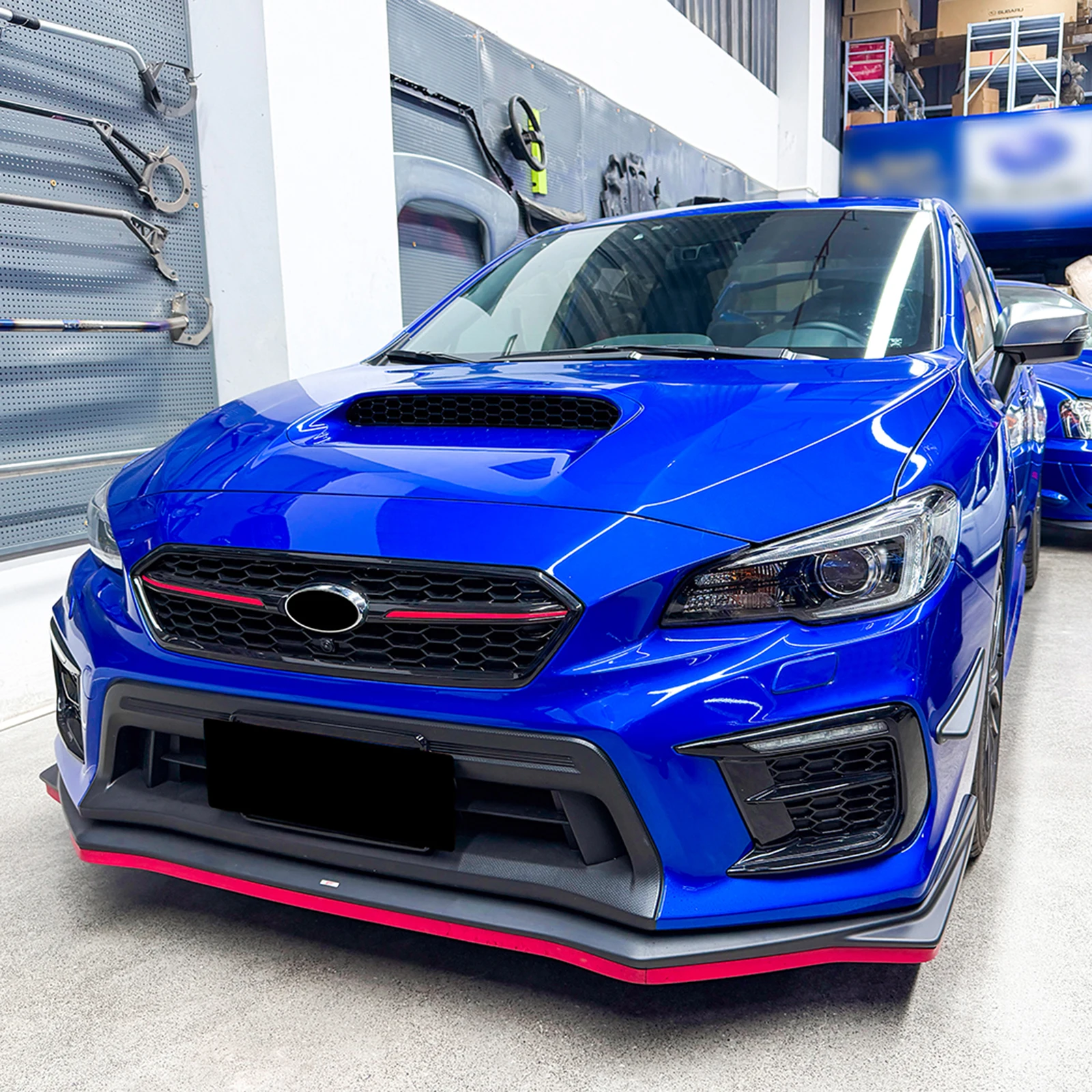 

Front Air Hood Bonnet Scoop Dust Shield Grill Intake Protection Net Insect-proof Grille For Subaru WRX STI VA 2014-2021