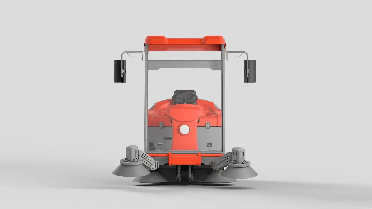 Ride-on sweeper, road sweeper, electric road sweeper, factory workshop sweeping