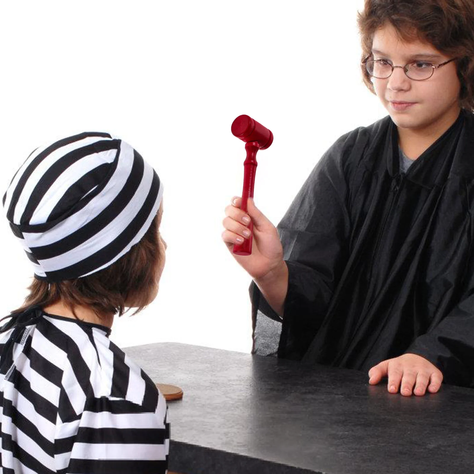 

6pcs Wooden Gavel Kids Toy Judge Hammer Gift for Auction Clear Sound Comfortable Handle Smooth Edges Long Time Use Role