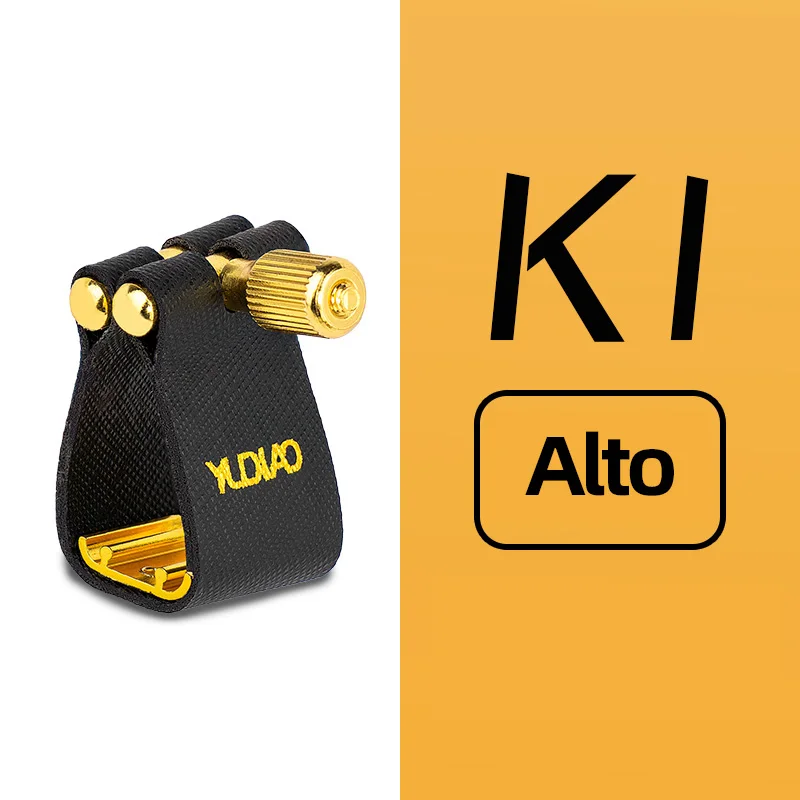 Yudiao Alt-, Tenor-, Sopran-Saxophon-Mundstück Weiche Klemme Bakelit Metall-Mundstückklemme Schutzkappe Pfeifenklemme – Detail 7