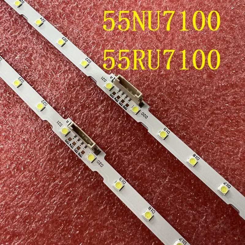 LED strip(2)For Samsung UE55NU7379 UE55RU7179 UN55NU7100F UN55NU7100 UE55NU6035 UE55NU7372U UE55NU7105K UN55NU7300