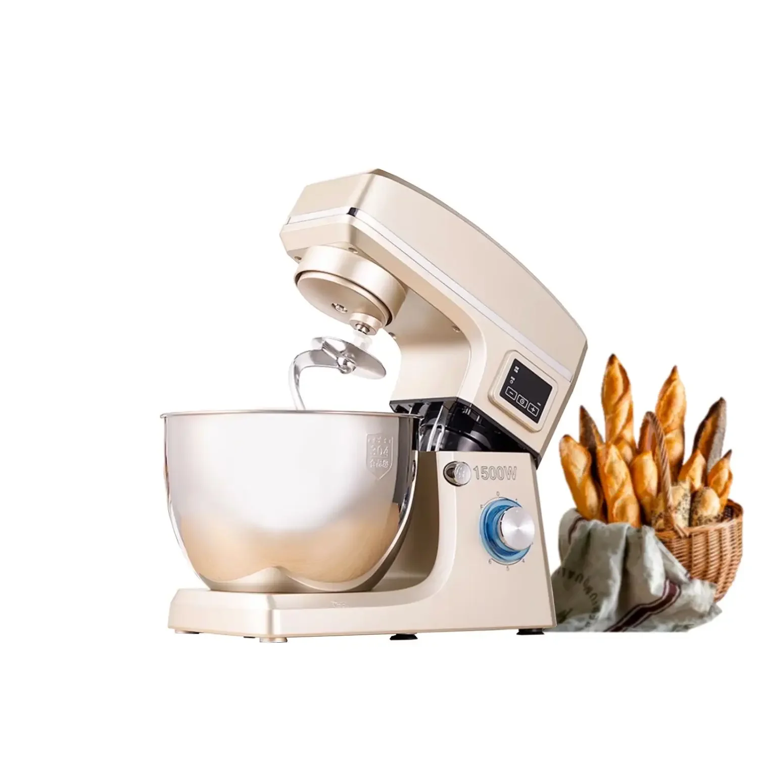 Kitchen 8L Appliances Planetary Dough Processor Food Stand Mixer Electric Plastic Stainless Steel Family SY Stand / Table 1500