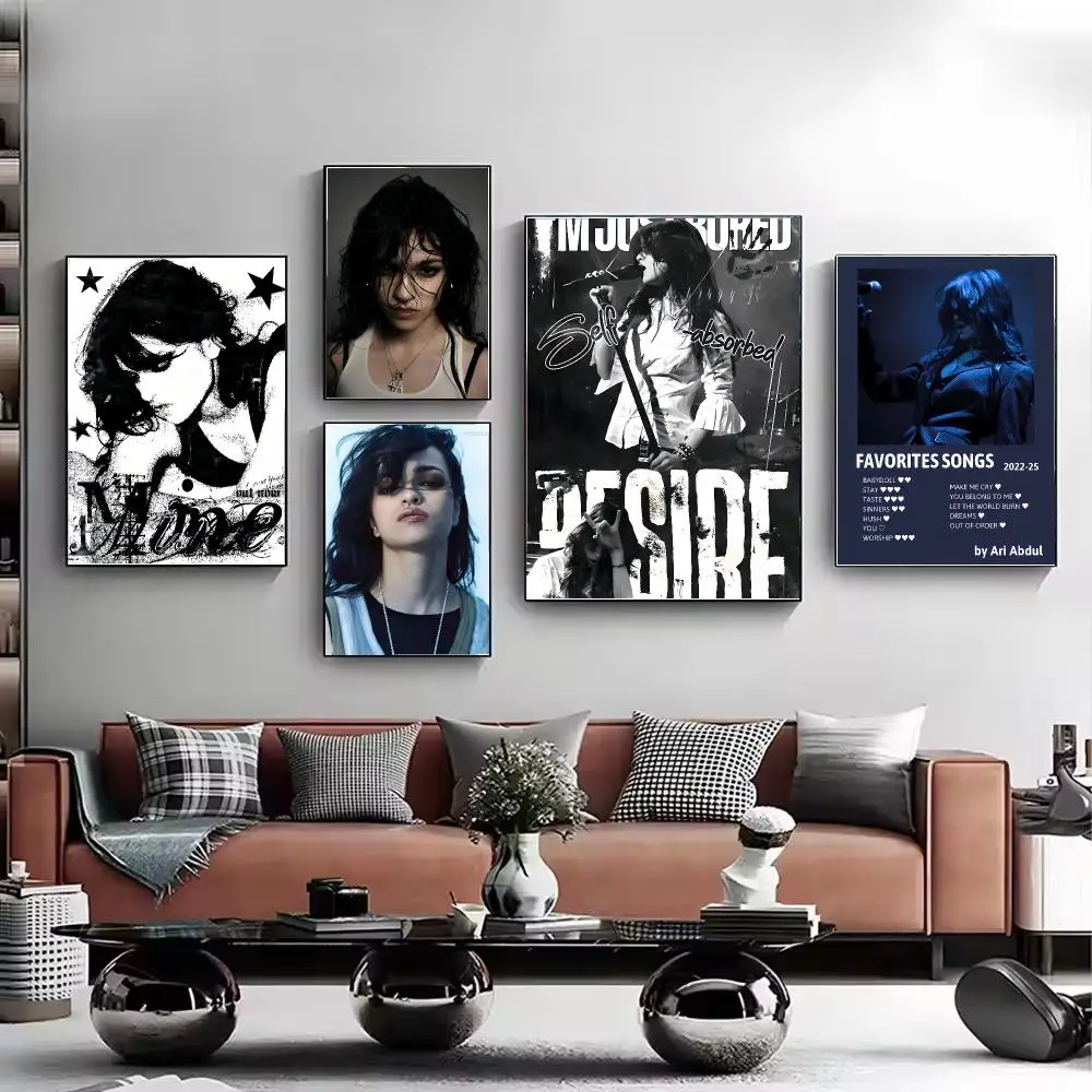 singer A-Ari A-Abdul Poster Stylish Wall Art Print for Living Room Bedroom Study Office Café Home Decor Modern Gift