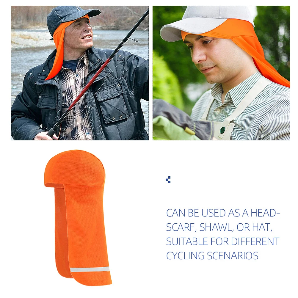 ذيل طويل عاكس قبعة قبعة ليلة ركوب البوليستر الدراجات الحجاب الرقبة ظلة الرياضة في الهواء الطلق قبعة الشتاء قبعة صلبة بطانة #6