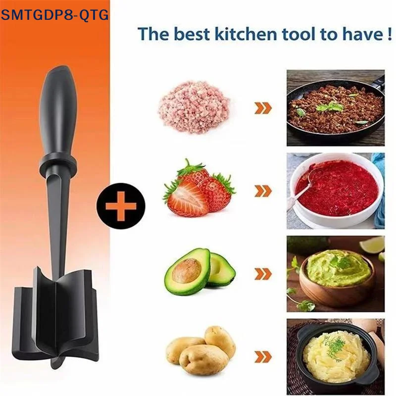 New 1pcs Handheld Meat Chopper, Meat Shredder, Heat Resistant Suitable For Hamburger Meat Ground Beef Smasher