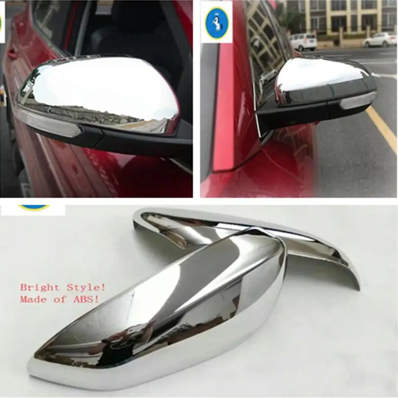 

Door Side Wing Rearview Mirror Case Side Mirror Chrome Cap Cover Trim ABS Fit For MG ZS 2018 - 2022 Accessories Car-styling