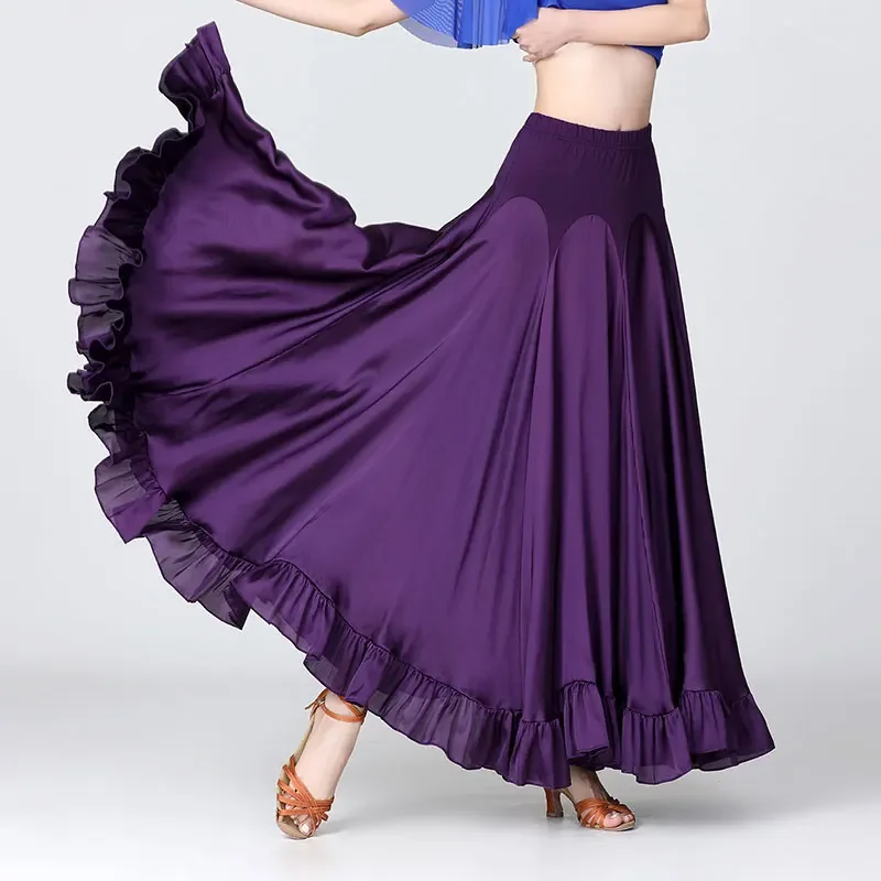 

Women Modern Dance Skirt for Women National Standard Dance Skirt Ballroom Dance Costumes Large Swing Skirts Stage Waltz Skirts