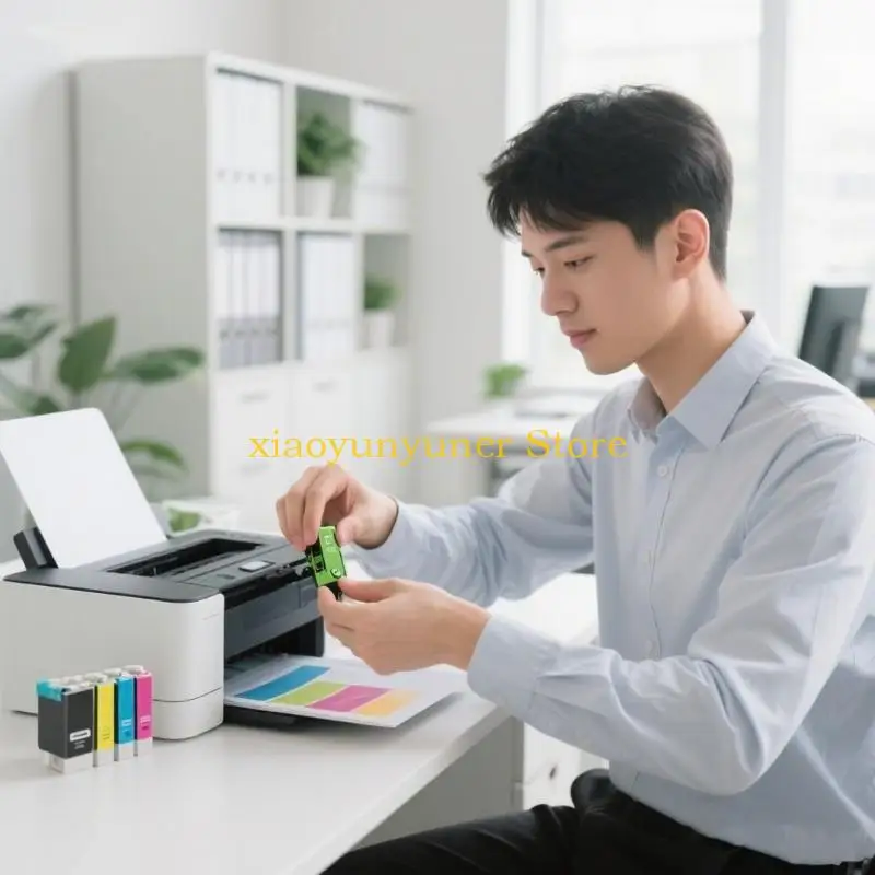 P9JB Color 604XL Refillable Cartridge Pack With Disposable Chip for XP2200/XP4200/WF-2950DWF/ XP5200/WF-2960DWF Empty Box