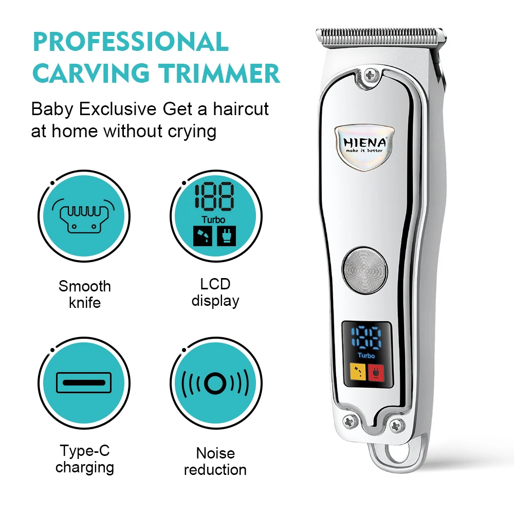 HYN-008 Haarschneidemaschine, elektrischer Haarschneider, wiederaufladbare USB-Haarschneidemaschine für professionelle Friseursalon, Stylisten oder Zuhause für Kinder