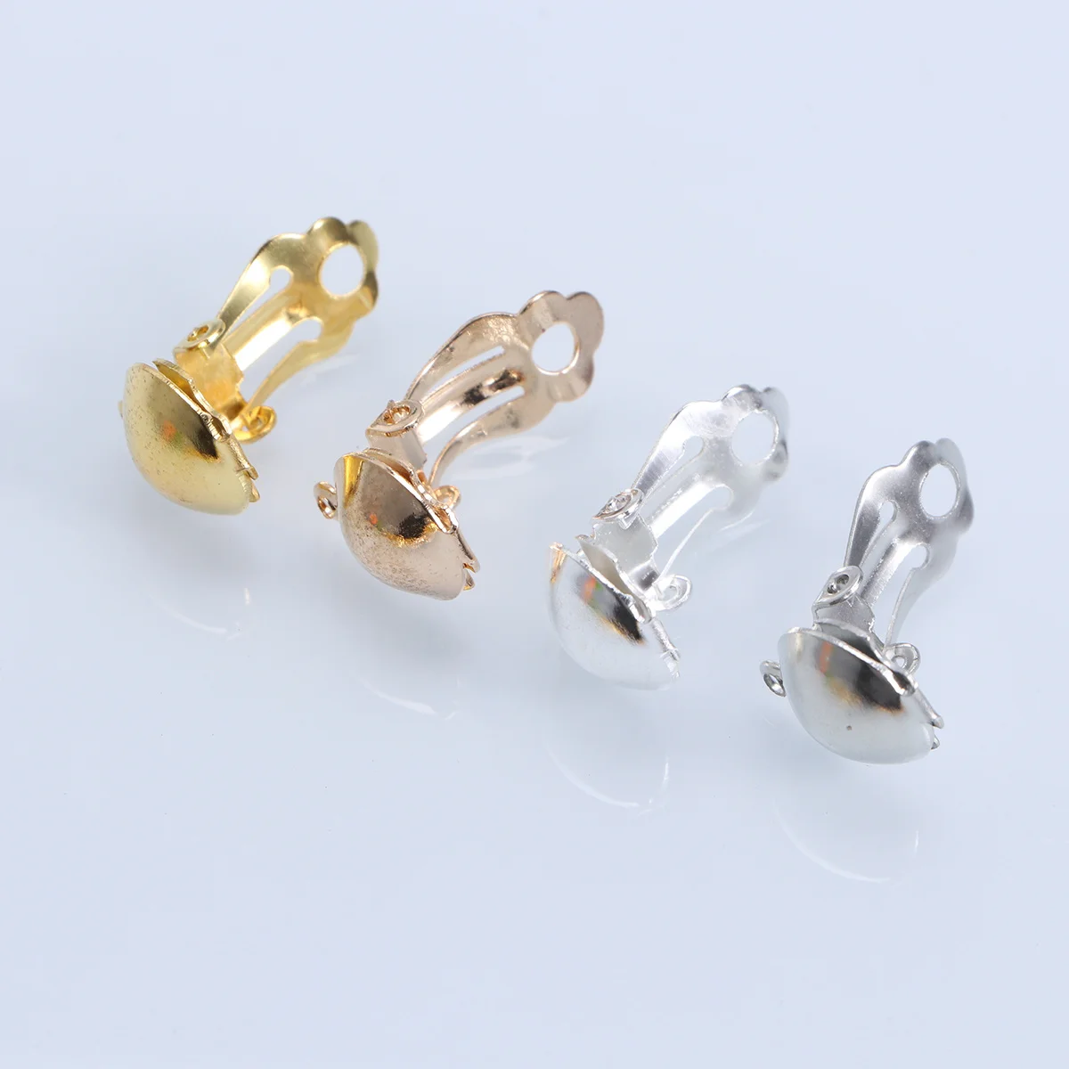 

80Pcs Ear Clips Accessories DIY Earring Making Supplies Premium Alloy Material Durable Fashionable Gift Crafting Class Home Dorm
