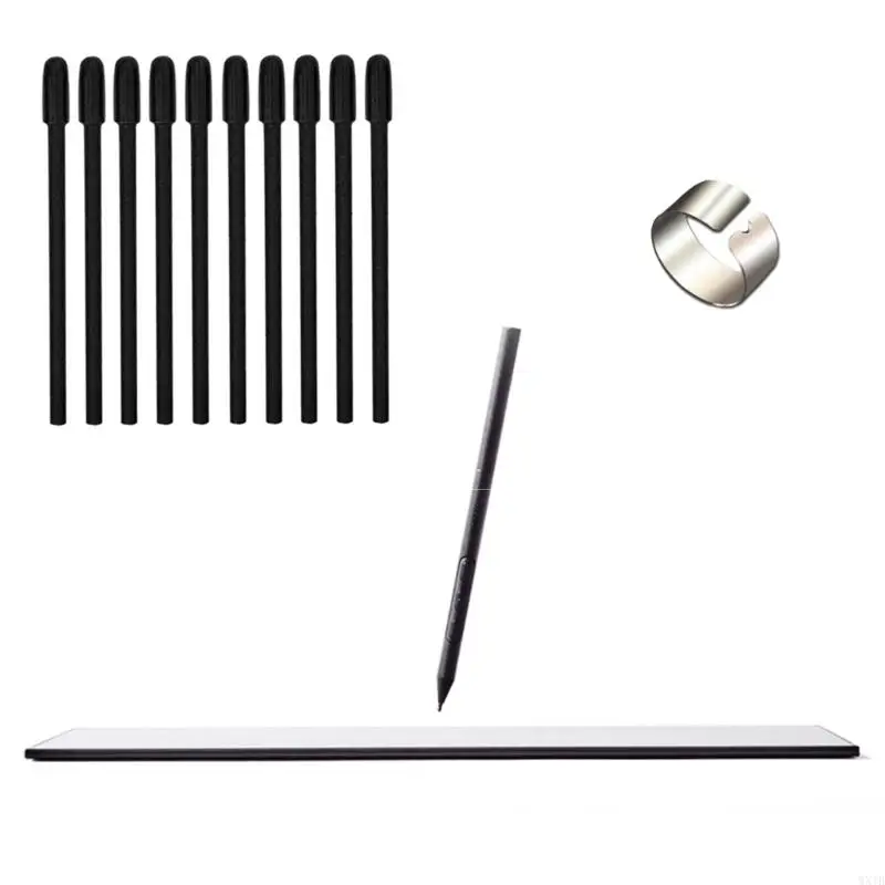 Precise Plastic Pen Nibs 10Pieces Set Optimized for For PTK470 Digital Art Pen Natural Writing Feel 