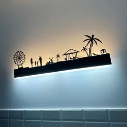 Black Led Wall Light Creative Modern Sconce Wall Lamp Bedside Lamp for Bedroom Living Room Kitchen Stair Aisle Wall Led Sconces