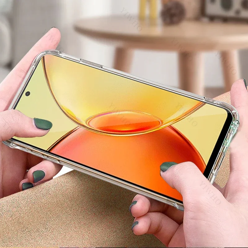 جراب هاتف فاخر شفاف لـ Vivo ، جراب شفاف سميك لـ Vivo Y 36 ، مضاد للخدش ، أغطية مقاومة للصدمات ، TPU ، 5G ، ، ، "، V2248