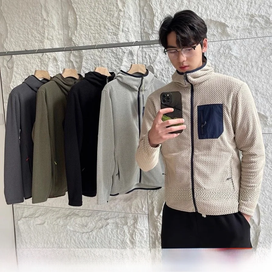 

Быстросохнущая толстовка на молнии Z-образной формы для пар, из полиэфирного волокна, прямого кроя, для активного отдыха, дышащая, осенне-зимняя куртка