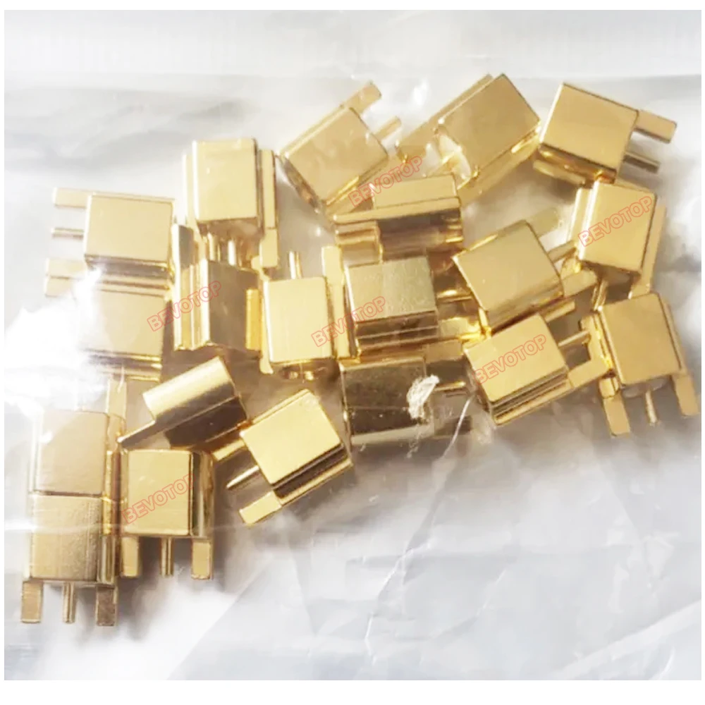 10PCS/LOT MMCX-KEF MMCX Female Jack 3 Pin PCB Connector PCB Mount With Solder Straight Goldplated 3 Pin MMCX RF Connector
