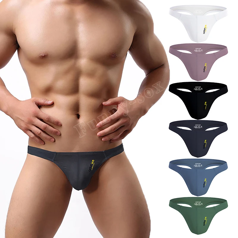 New Summer Men's Underwear Men's G-String Jockstrap Breathable Protective Underwear Sexy Embossed 3D Pouch Mens Pants Underwear