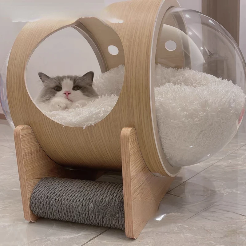 capsula-espacial-para-gatos-nido-transparente-bolsa-de-madera-maciza-para-sala-de-entrega-marco-de-escalada-capsula-para-dormir