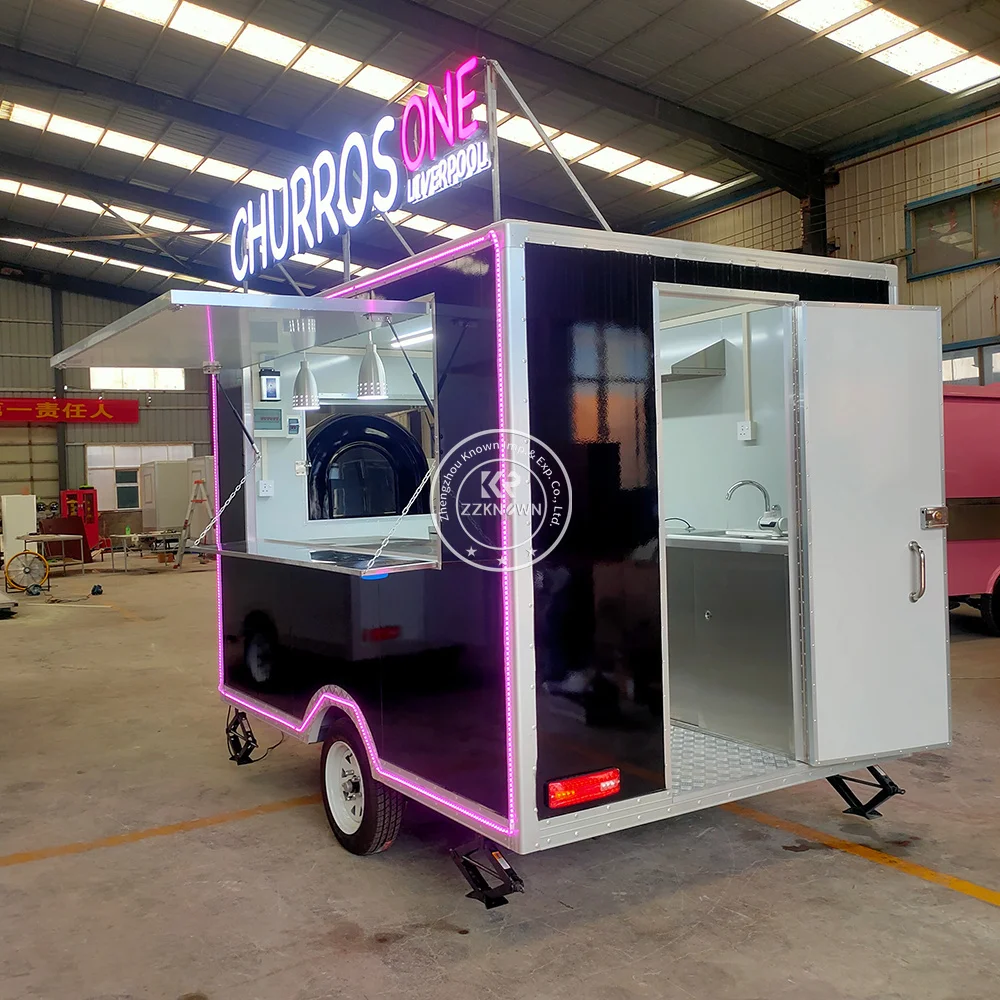 

Custom Food Truck Fully Equipped Catering Trailer Street Restaurant Mobile Kitchen Concession Fast Food Trailer With Kitchen