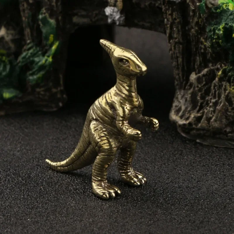 Jurassic Dinosaur Ornament Cretaceous Aquascape Mini Sculpture Accessories Copper Home Desktop Decoration Crafts Collection