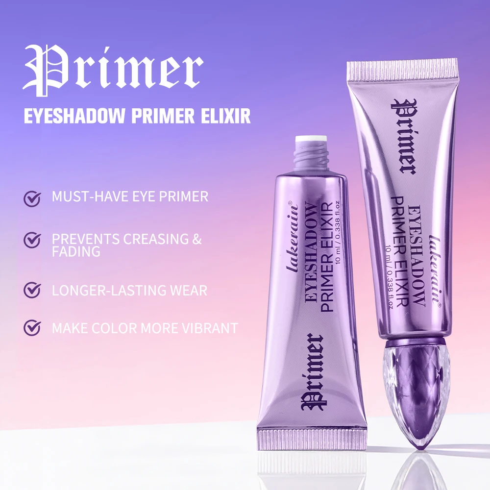 Eyeshadow Primer Elixir 8h Long Lasting Wear Uniform Color Development Smooth Blending Waterproof Light Gel Texture Eye Primer