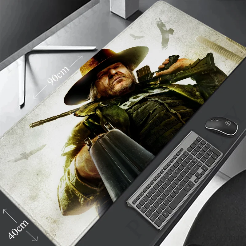 Game Cowboy Deskmat Desk Pad Mouse Gaming Accessories Mousepad Gamer Mats Mat Mause Anime Office Pads Pc Xxl Desktop Large Mice