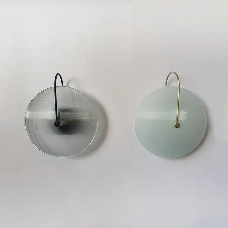 

Скандинавский постмодернистский круглый стеклянный настенный светильник, креативное искусство, настенный декор, светильники для гостиной, спальни, прикроватная лампа, крыльцо, коридор, лампа G9