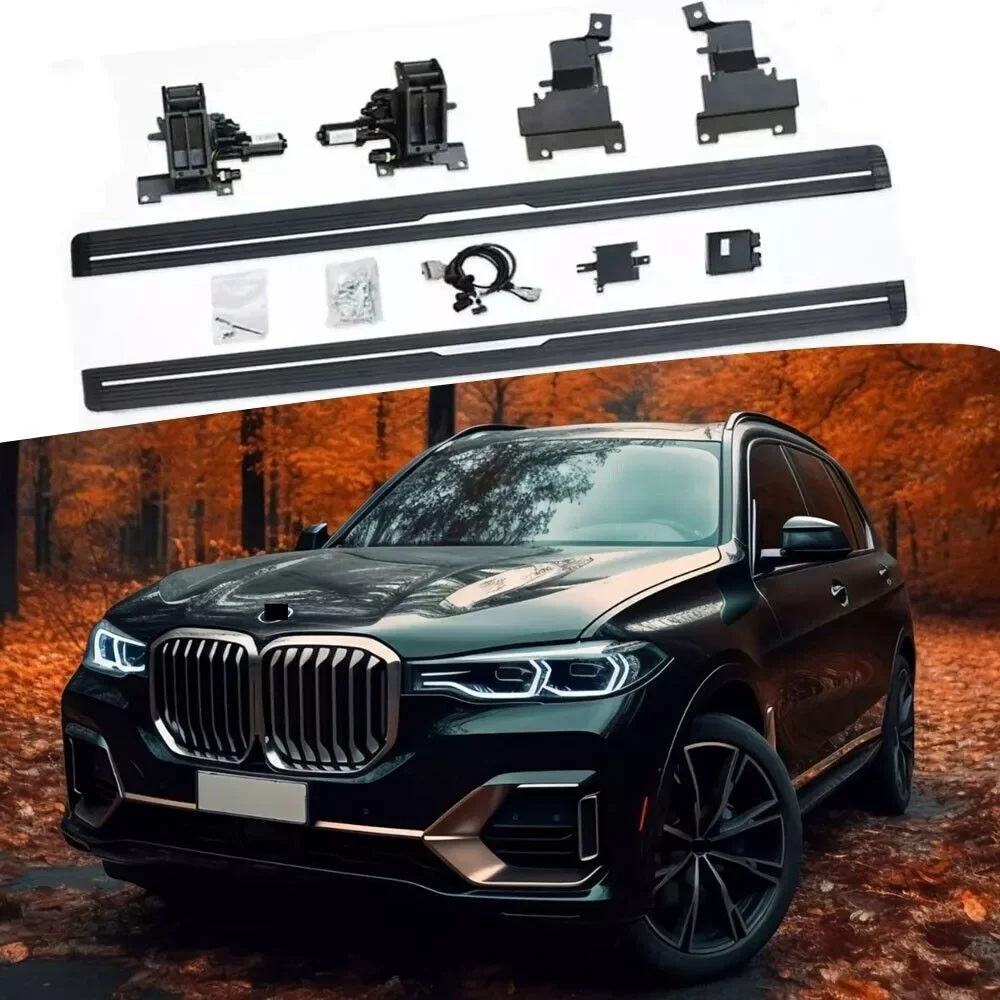 Deployed Running Boards Fits for BMW X7 2019-2024 Electric Side Steps Aluminium