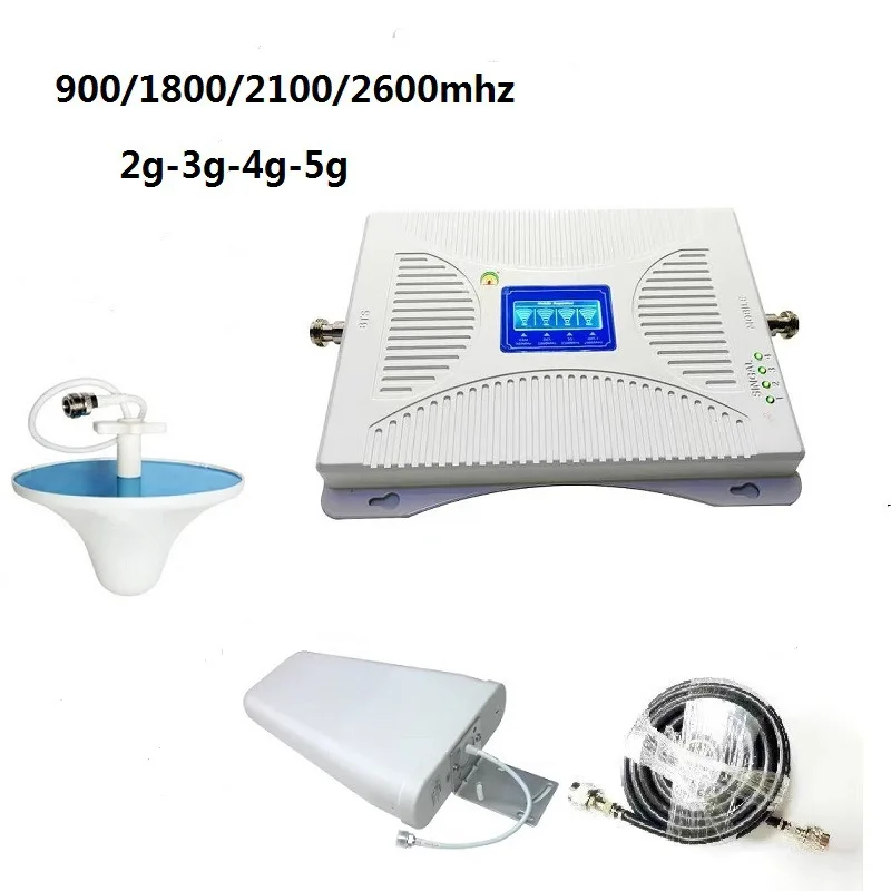 

4 Band Mobile Signal Booster 2g 3g 4g 5g Lte Mobilesignalbooster For Cell Phone Cellular 4g Signal Repeater Booster Amplifier