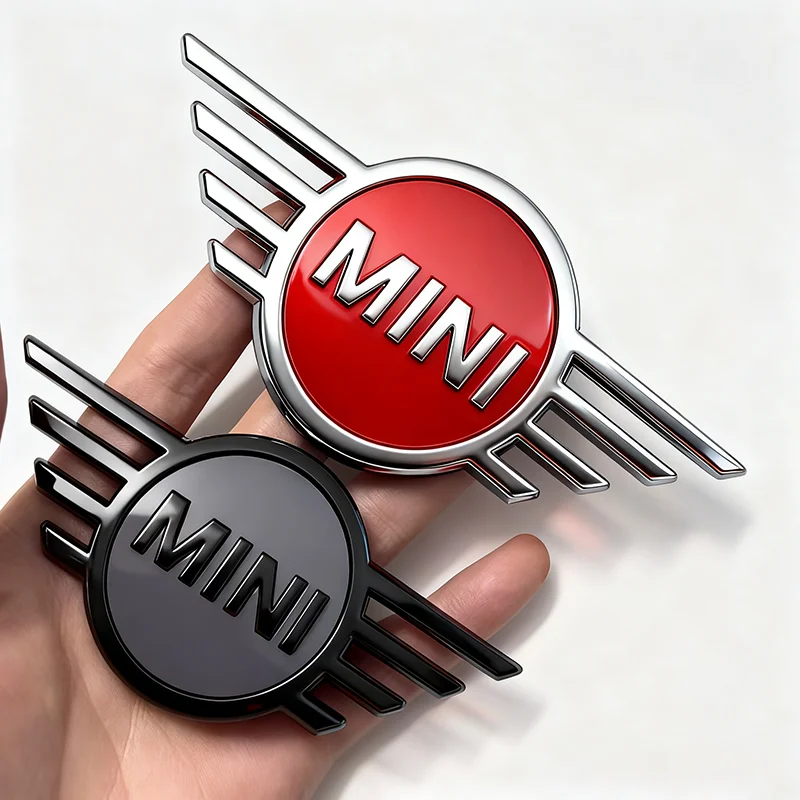 ABS Mini Auto Frontemblem Heckaufkleber Logo für Mini Cooper JCW Works R56 R50 F54 F55 F56 F57 F60 R52 R53 R55 R57 R58 R59 – Detail 3