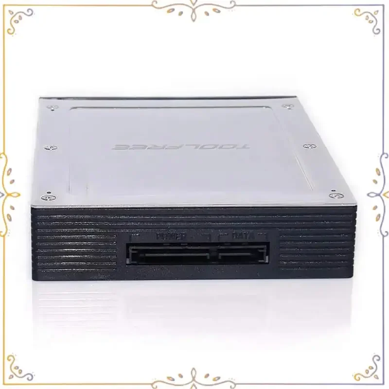 AU67-2.5 Inch to 3.5 Inch Internal Floppy Bay SATA III 6Gbps Tray-less Rack Mobile for 2.5 HDD SSD Hard Drive Backplane, Du