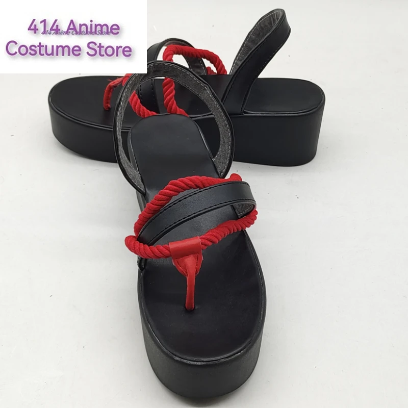 Anime VTuber Vox Akuma Cosplay Shoes Halloween Party Men Women Slippers Sandals