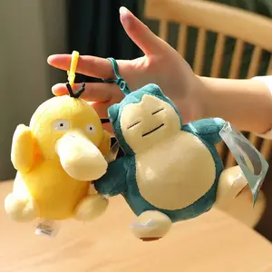 الأصلي بوكيمون أفخم سلسلة المفاتيح ألعاب الكرتون Pikachu Charmander Psyduck Squirtle Snorlax Wobbuffet دمية أطفال لعبة كاواي أعلى 8 بيع روبوت الهاتف الخليوي - No3