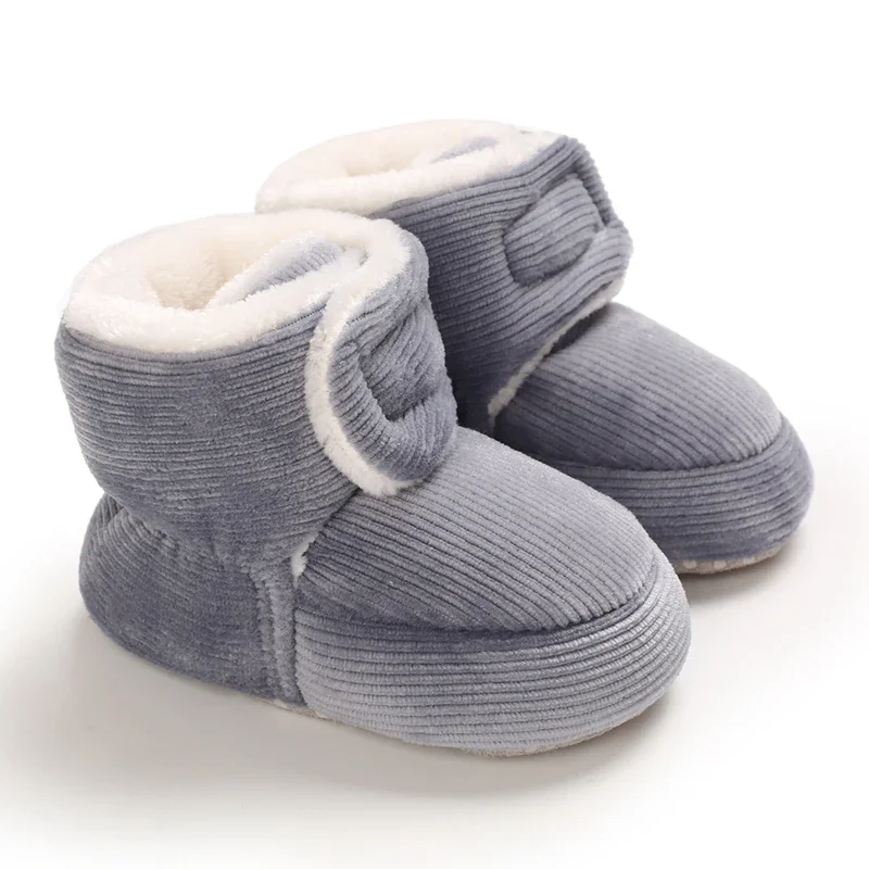 Winter Baby Baumwolle Schuhe Dicke Plüsch Schnee Stiefel Weiche Casual Wanderschuhe für 0-18 Monate Alt Bequeme Kleinkind Schuhe – Detail 25