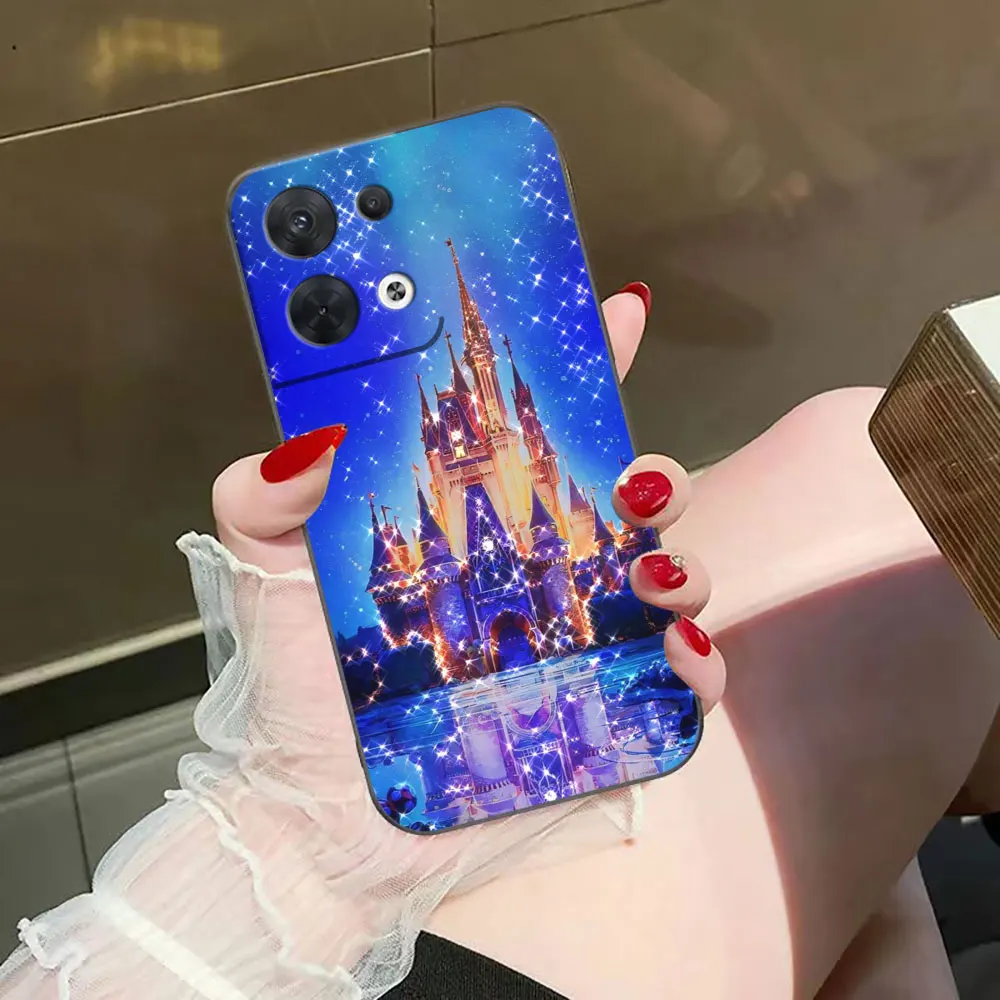 Disney Castle Fireworks Cover Phone Case For OPPO RENO 11 11F 10 8T 8 7Z 7 6Z 6 5 5F 4 4F LITE PRO TPU Case Funda Coque Shell