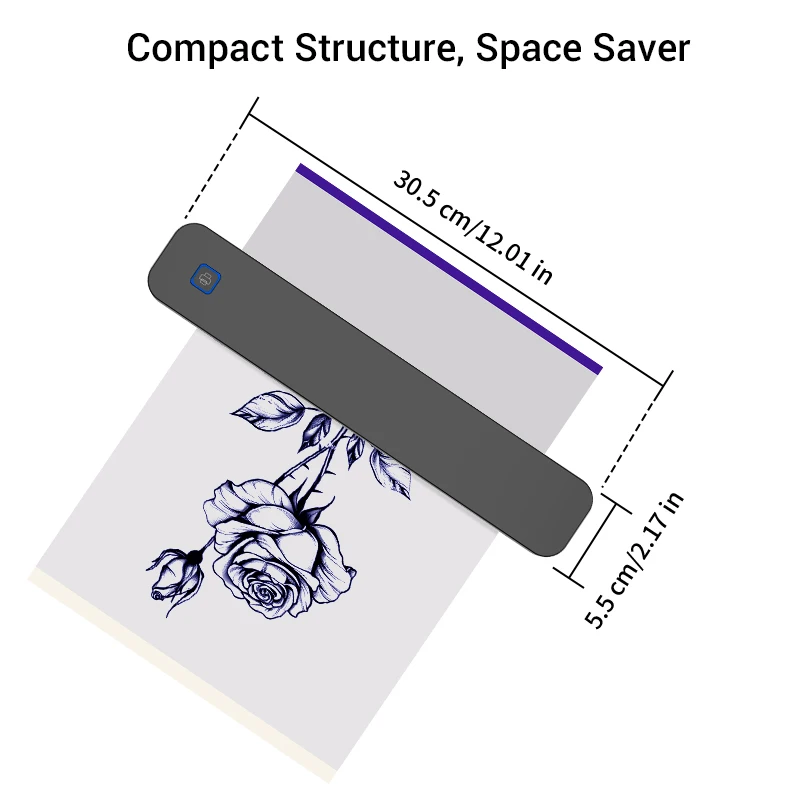 

NETUM Tattoo Stencil Printer, C80S Bluetooth Thermal Tattoo Printer,Compatible with Phone/Tablet/PC