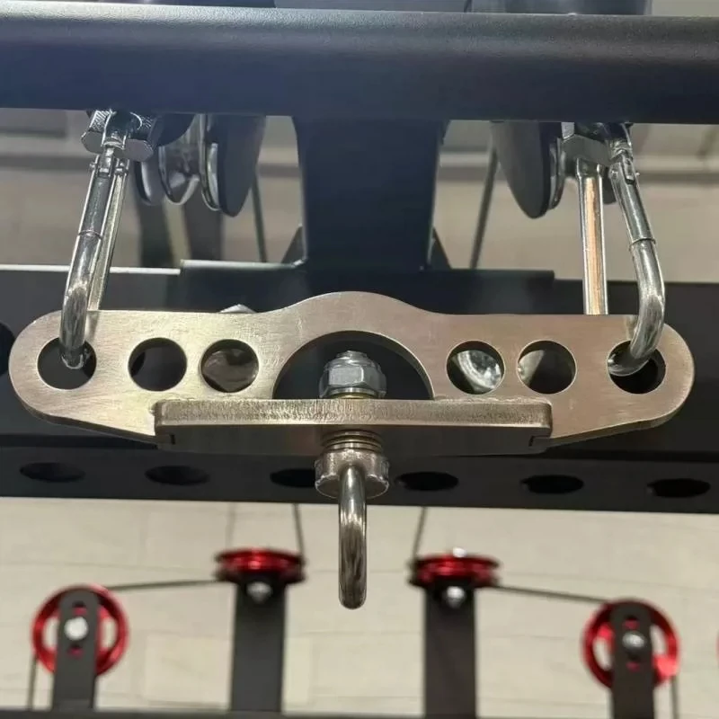 Plaque de conversion en acier inoxydable pour poulie, plaque adaptateur rotative à 360° pour machines à câble, accessoire pour exercices de biceps et d'épaules.