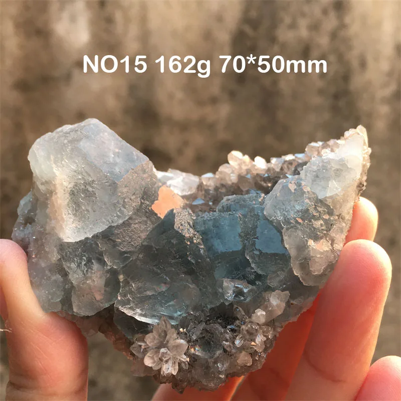 Natural Fujian Fluorite With Crystal Quartz Symbiosis Specimen Mineral Cluster Spiritual Crystal Stones Home Decor Collection