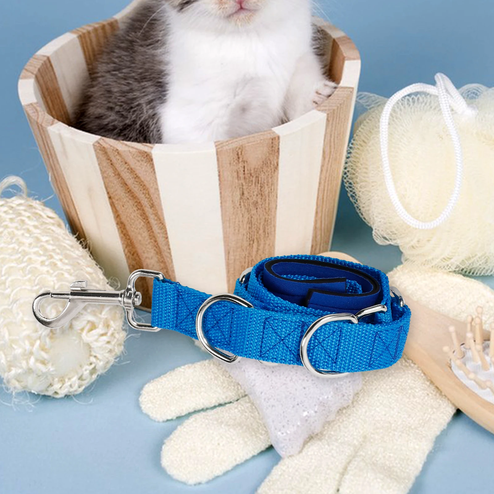 

3 Pcs Pet Rope Set Dog Grooming Leash Small Strap Bath Cord Straps Hair Plaiting Tool Wet Wipes Beauty