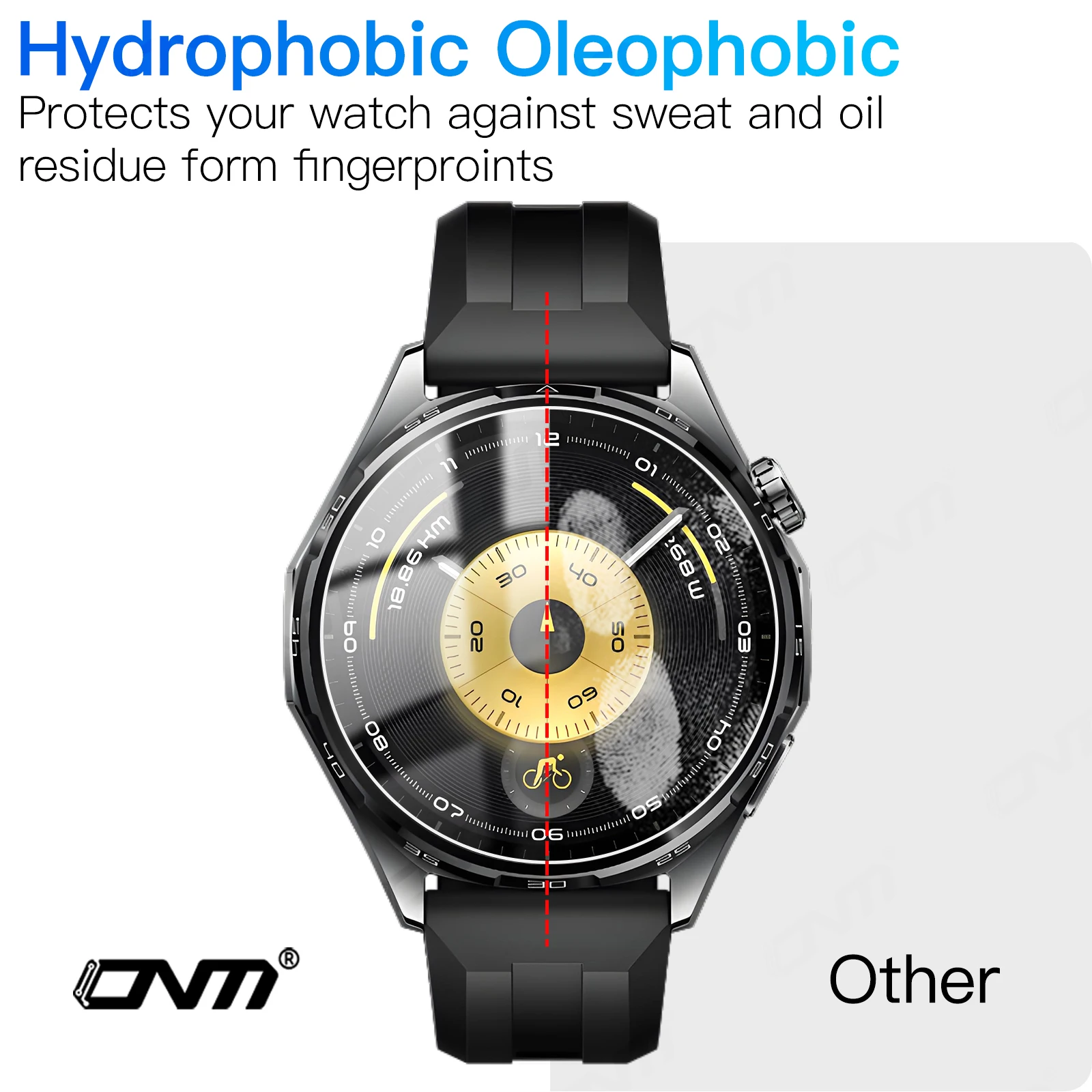 Tempered Glass Screen Protector for Huawei Watch GT6 41mm 46mm & GT6 PRO 46mm, 9H Hardness Anti-Scratch Bubble-Free HD Film