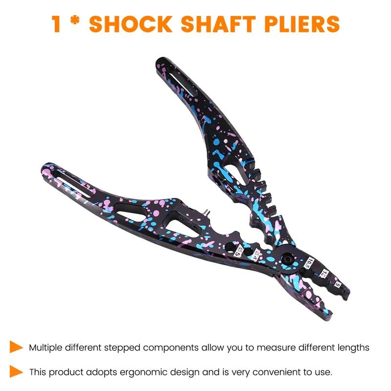 

MALI-Professional Multi Tool Metal Clamp Shock Pliers Ball Head Clip For RC 1/8 1/10 1/14 RC Car Crawler