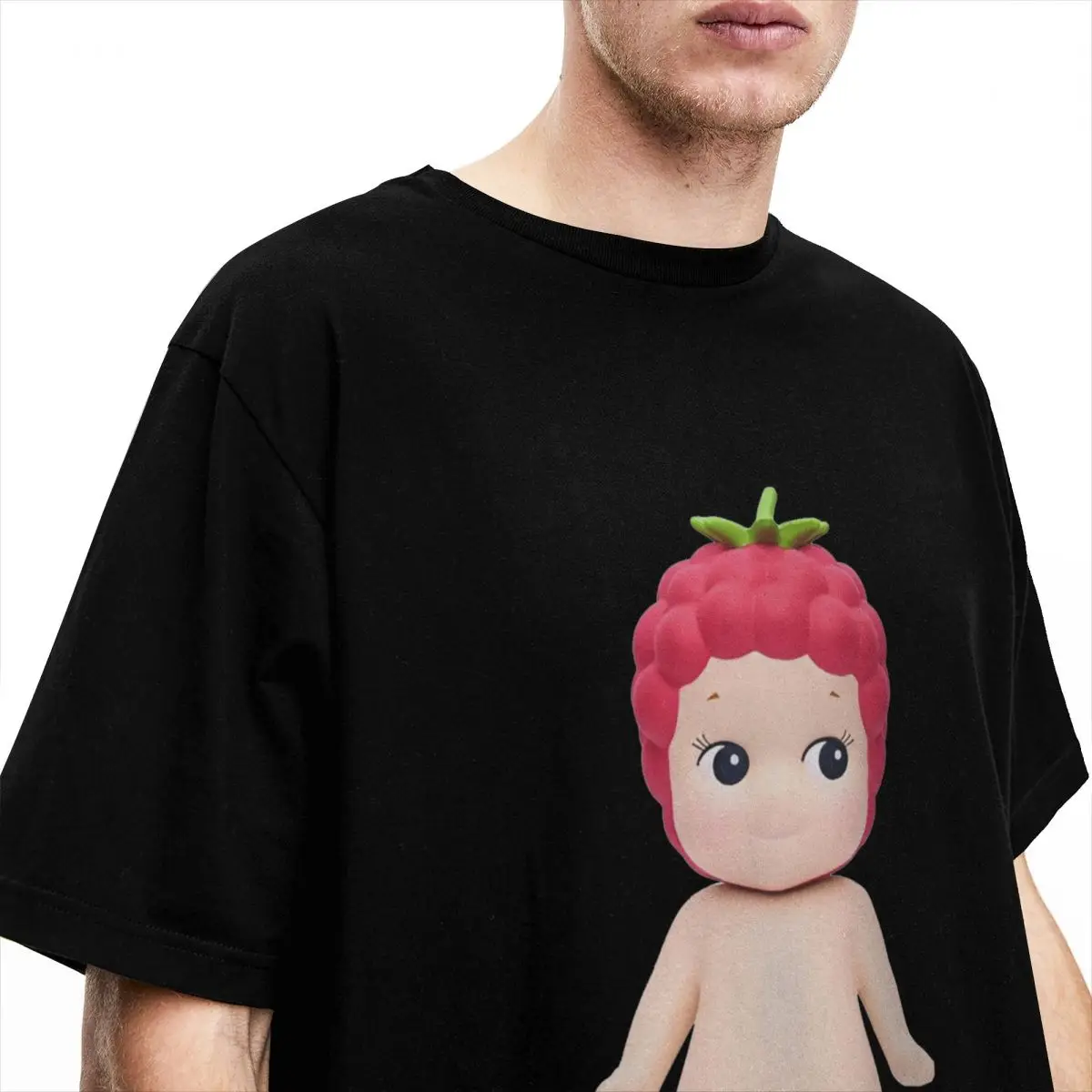 Raspberry Sonny Angel T Shirt Sonny Angel Fashion T-Shirts Short-Sleeved Street Style Tshirt Summer Cotton O Neck Clothing