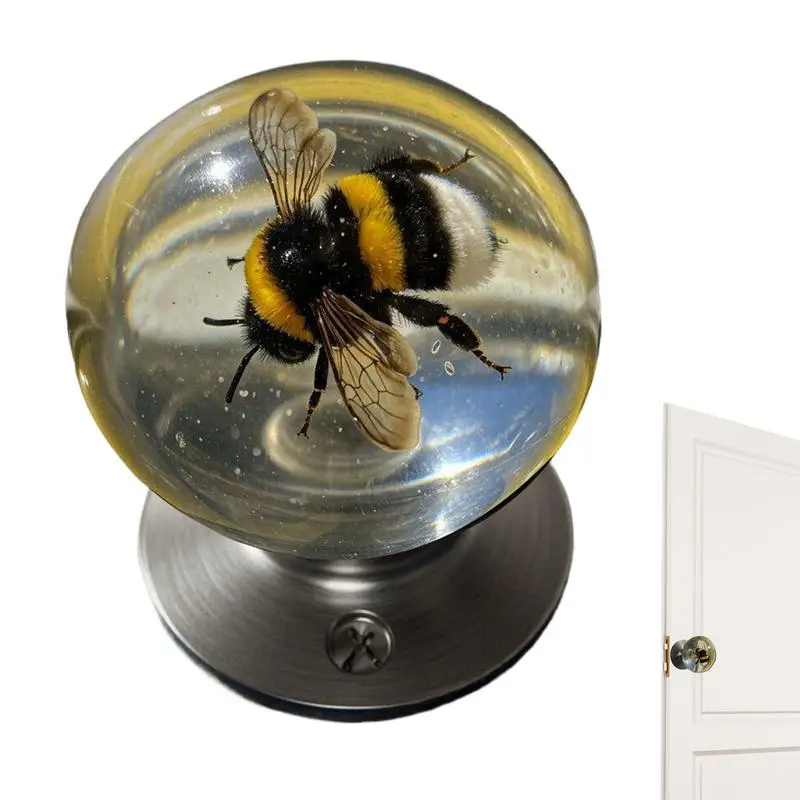 

Interior Door Handle Retro Round Resin Animal Patterns Door Knob Heavy-Duty Smooth-Turning Bedroom Doorknobs Aesthetic Home