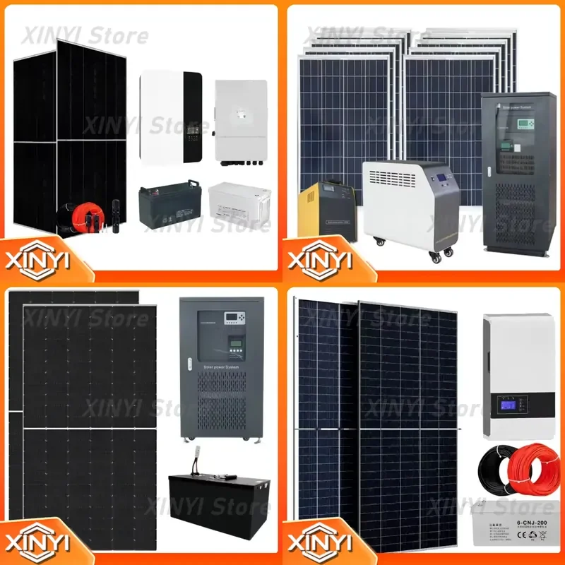 Mutian Popular Hybrid Smart 5kW System for Off Grid Full Set Solar System Complete Kit