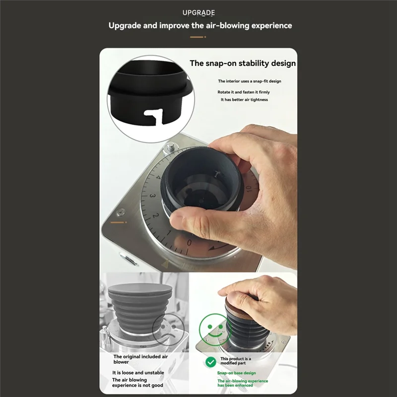 

Coffee Air-Blown Bean Silo For Gemilai 9015C Coffee Grinder Blower Efficient Dust Remover-A54Q