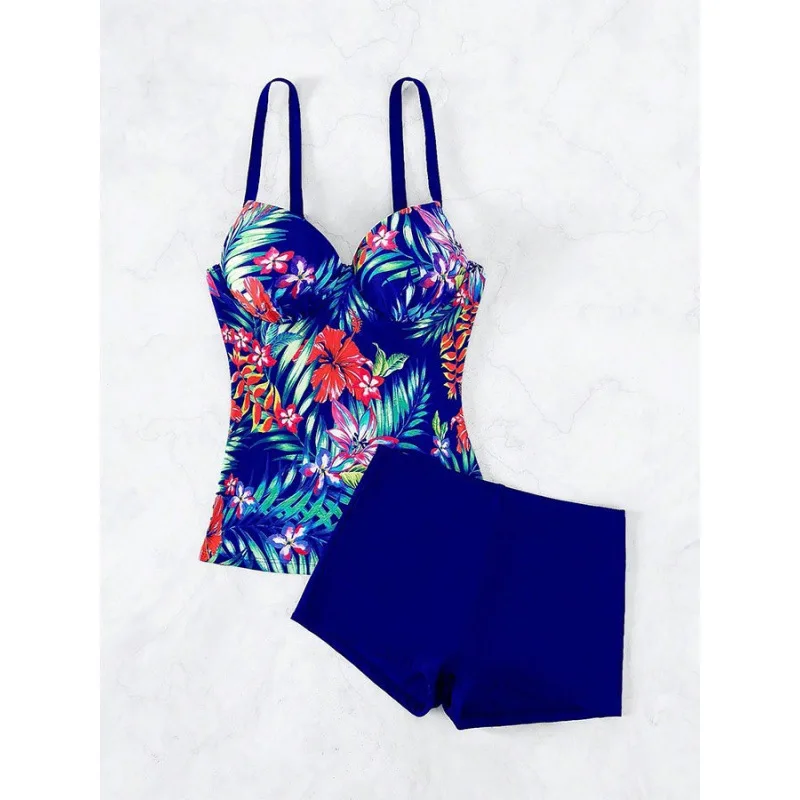 

New Hot-Selling Bikini Two-Piece Swimsuit Fashionable Sexy Tummy-Covering Slimming Swimwear for Women In Stock Wholesale