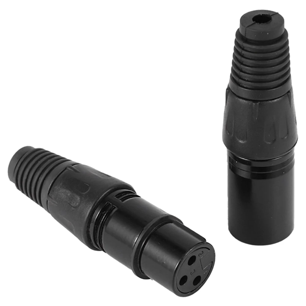 Cabos de áudio XLR de 3 pinos microfone macho e fêmea, conectores de cabo cobra MIC, 10 pares