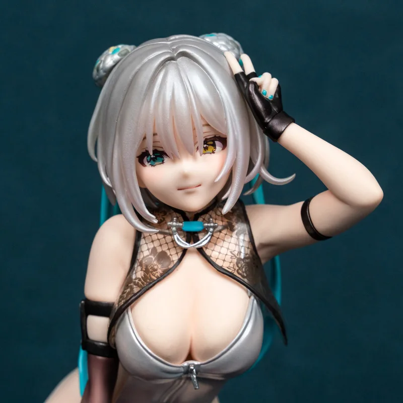 Anime Figure Chinese Style Cheongsam Beautiful Girl Two Dimensional Collectible Model Desktop Ornament Wholesale