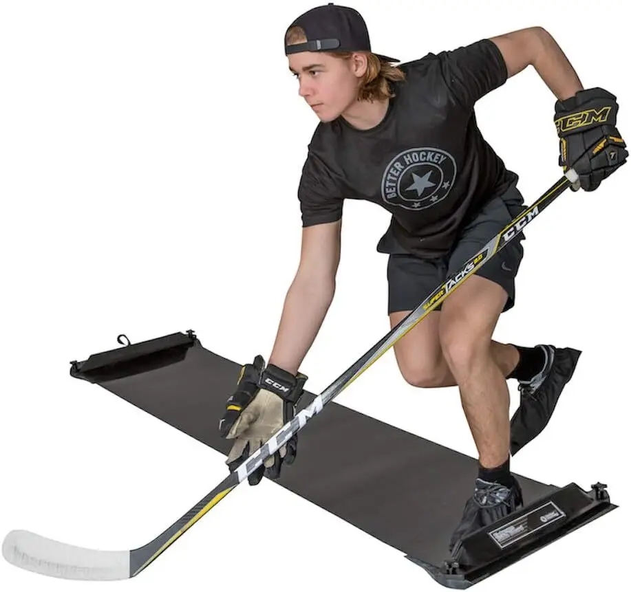 Extreme Slide Board-aiuto per l'allenamento di hockey su ghiaccio portatile, per resistenza, resistenza, forza, agilità