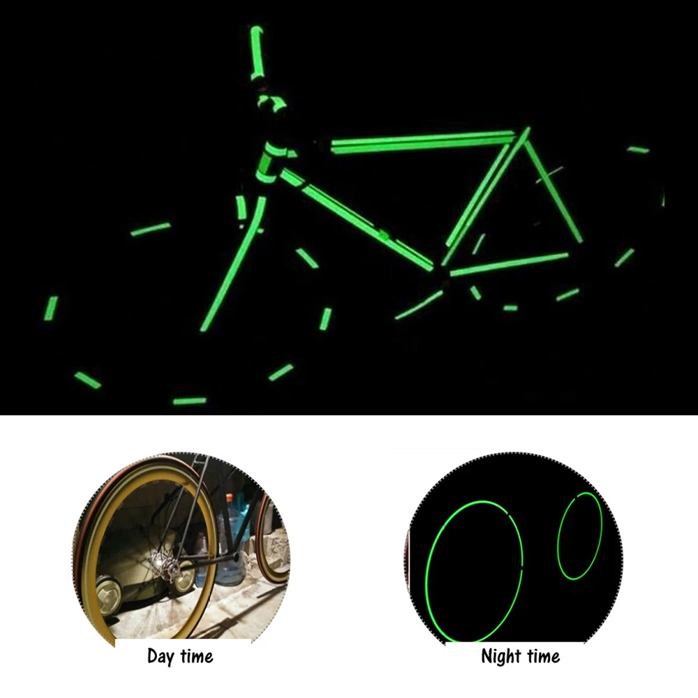 1/5PCS Glow In Dark Self Adhesive Roll Glowing Tape PVC Waterproof Safety Warning Tape Green Glow Tape 1.5CMX3M